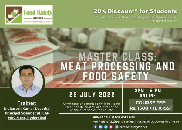 Master Class: Meat processing and Food safety